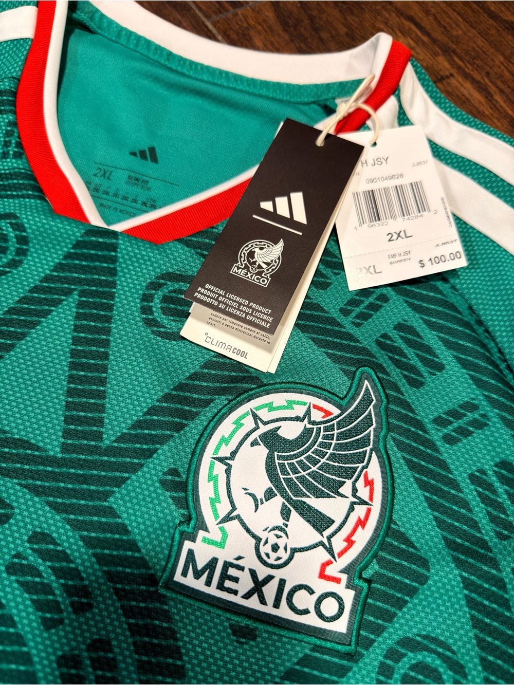 Adidas Mexico Men's Soccer Jersey size XXL - Picture 2 of 7